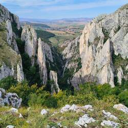 750 metre view of the gorge we'd walked through