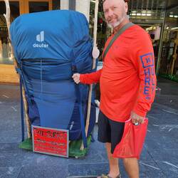 Pat's original backpack.