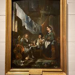 Blind Man & Guide Boy Eating Eggs by Luis Paret Y Alcázar (1784)