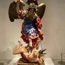 Saint Michael the Archangel Defeating the Devil by Luisa Ignacia Roldán Villavicencio (1692)