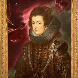 Isabella of Bourbon Attired in Brocade - Peter Paul Ruebens