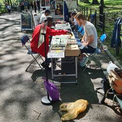 Schach im Park