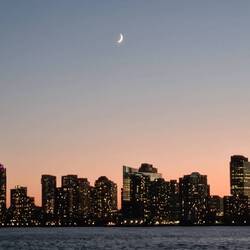 Sichelmond über New Jersey