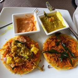 My breakfast at the Empire Cafe before we visited the Temple of the Sacred Tooth Relic.