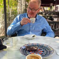 Ian enjoying a cordato