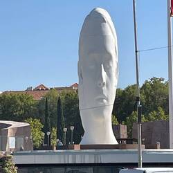 Large head sculpture