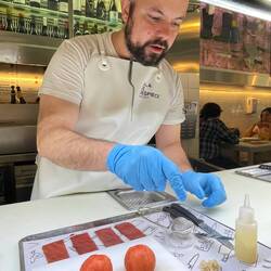 Raphael preparing the course