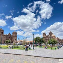 Das isch bim Plaza de Armas, ds Zentrum vo Cusco