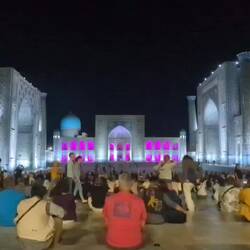 Lichtshow mit musikalischer Untermalung am Registon