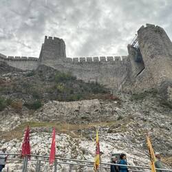 An impressive building feat done on the side of a mountain