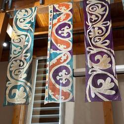 Batik style tapestries