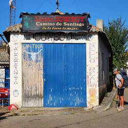The Cowboy Bar was closed.