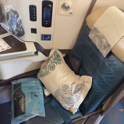 Sri Lankan's A330 Business Class seat.