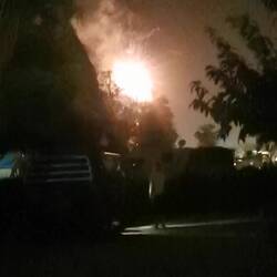 Als wir aus der Stadt zurück kamen wurden wir begrüßt. Tat aber nicht not... 🤡