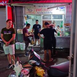 Soup is made across the alley and brought in