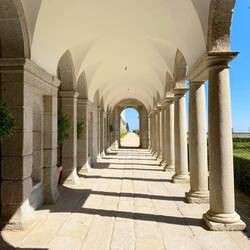 Outside Cloister leading to the gardens