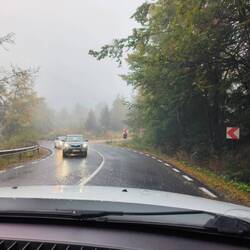 Starts to rain and get chilly