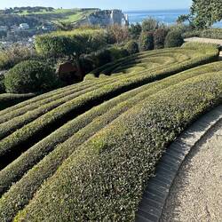 Perfectly sculptured garden beds