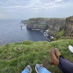 Episches Fußbild an den Cliffs of Moher 😂