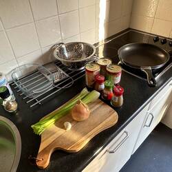 Vorbereitungen für das Abendessen