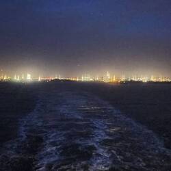 Past the IJmuiden locks and in the North Sea