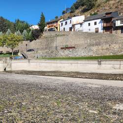 This becomes a swimming pool during the summer.