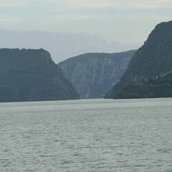 The Iron Gate - the narrowest part of the Danube at just 150 metres