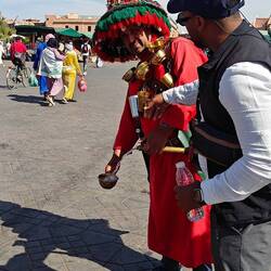 Traditional water vendor