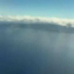 JL74 approaching Oahu from the west.