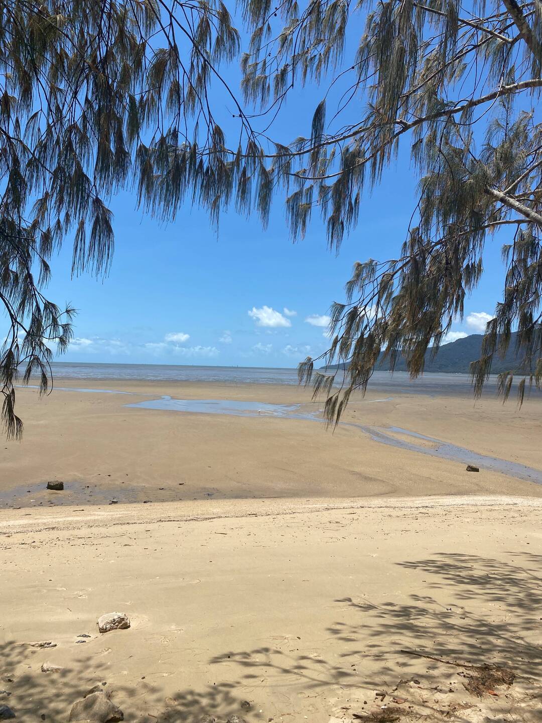 Extreme low tide on the promenade