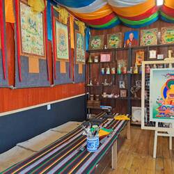 Filigrane Thangka-Malerei