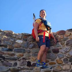 Walking down the tiny steps was even scarier.