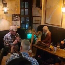 Great music in the Oban Inn. One flute player looked underage