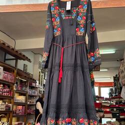 Traditional clothing with hand-stitching