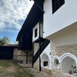 Note the Ottoman/Turkish influence on the architectural design