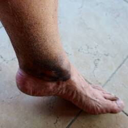 Nach einer Laufrunde