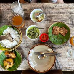 Yummy Indonesian food for lunch