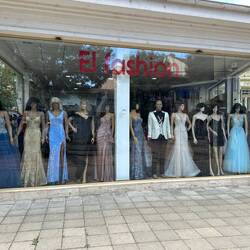 Fancy dresses and tuxedoes for sale everywhere!