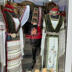 Intricately stitched native costumes