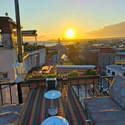 View from our terrace restaurant