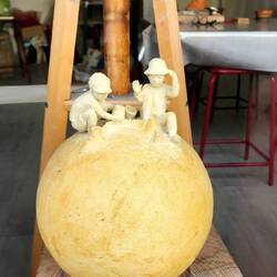 Local artist's studio shop window