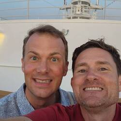 Us watching the sunset