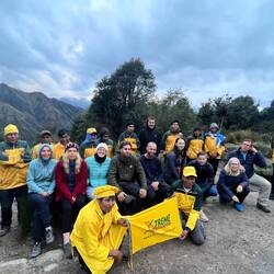 Das isch z ganze Team mit Guide und Porters und dä angere Touris gsi😄