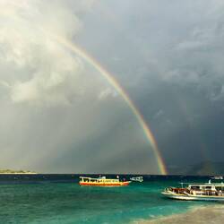 Ein Unwetter in der Ferne