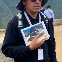 Our guide showing the importance of the sun