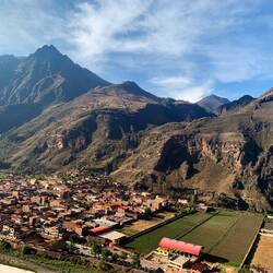 Looking down on Ollantaytambo