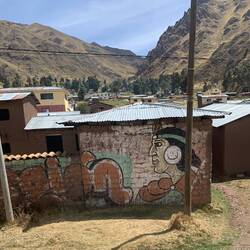 Inca paintings were all along the roads.