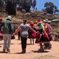 John in red - such a good sport