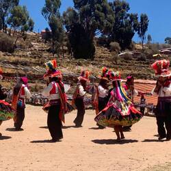 Their traditional dance