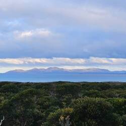 Sun shining on Rocky Cape